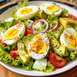 Ensalada Keto de Aguacate con Huevo