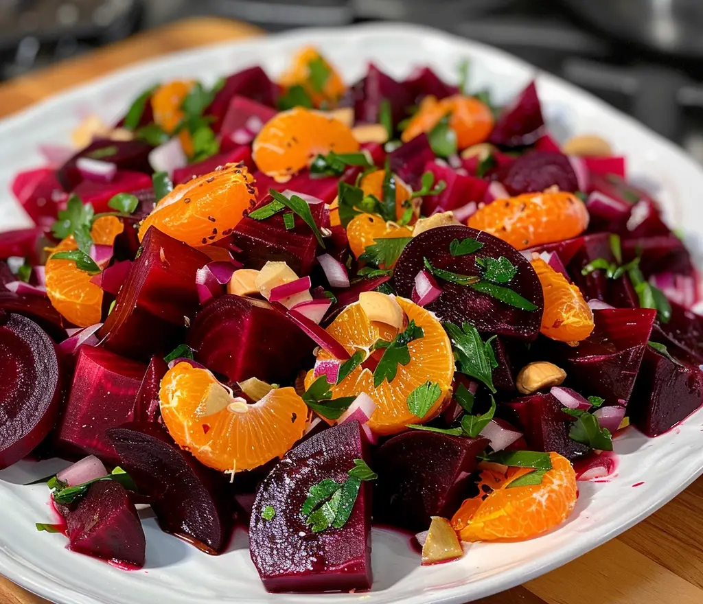 Ensalada de remolacha y naranja