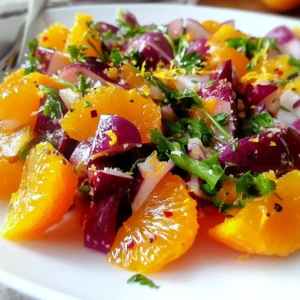 Ensalada de remolacha y naranja