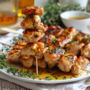 Brochetas de Pollo al Horno con Miel