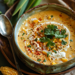 Sopa de Elote con Crema