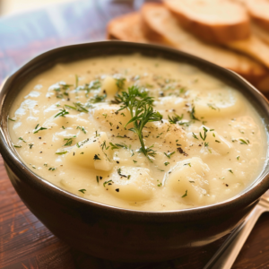 sopa cremosa de papas