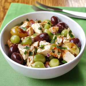 Ensalada de pollo con uvas 