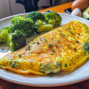 Tortilla Esponjosa de Brócoli con Queso Derretido