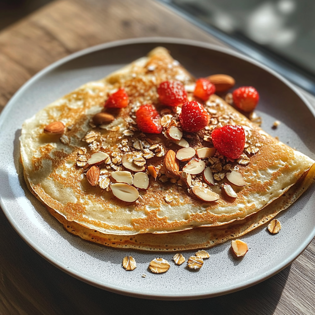 Crepes de Avena y Almendras