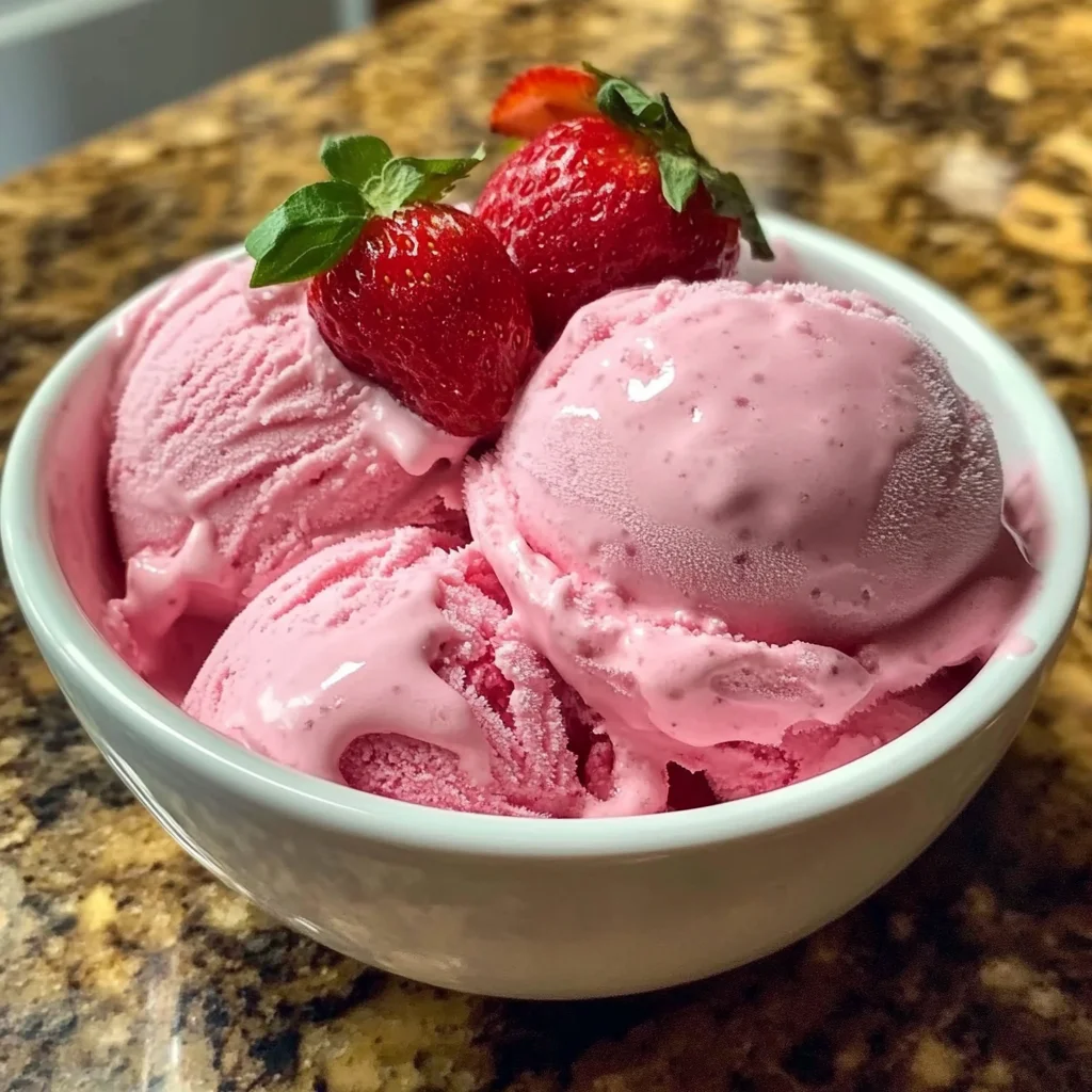 Helado de Sensación de Fresa