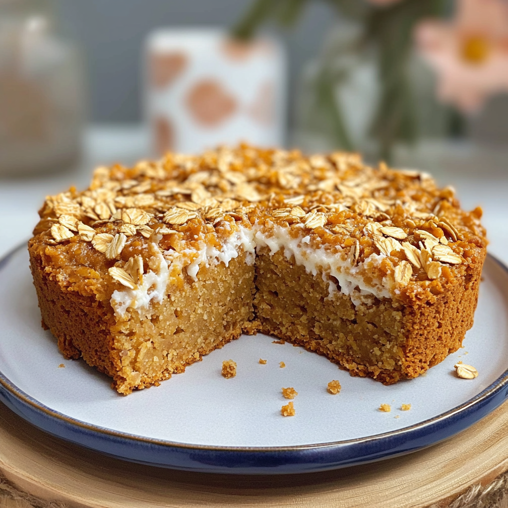 Torta de Avena y Zanahoria Sin Azúcar