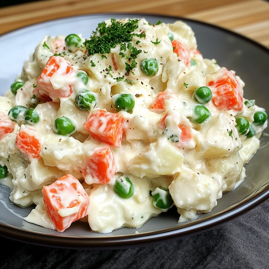 Ensalada de Papas Navideña