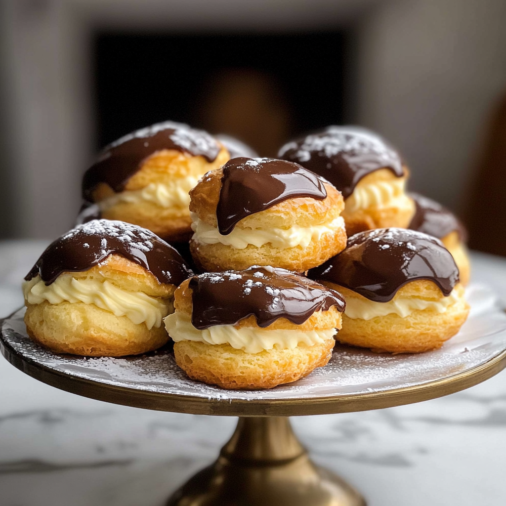 Profiteroles de crema