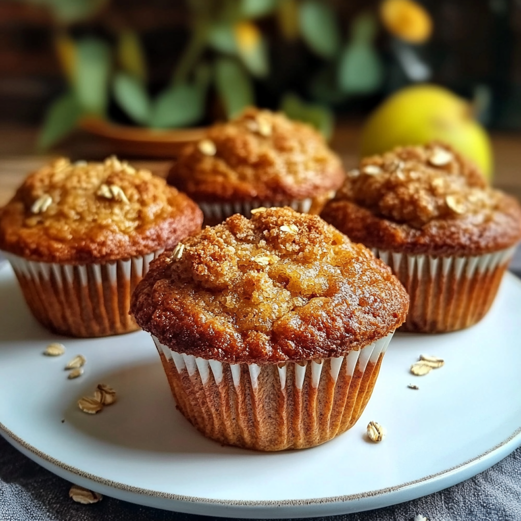 Muffins de Manzana, Avena y Canela