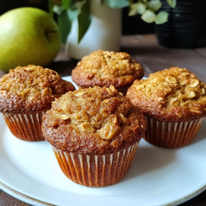 Muffins de Manzana Avena y Canela