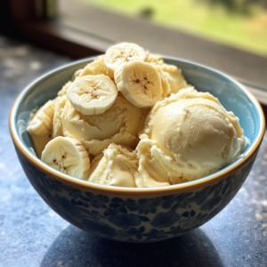 Helado de Banana Casero