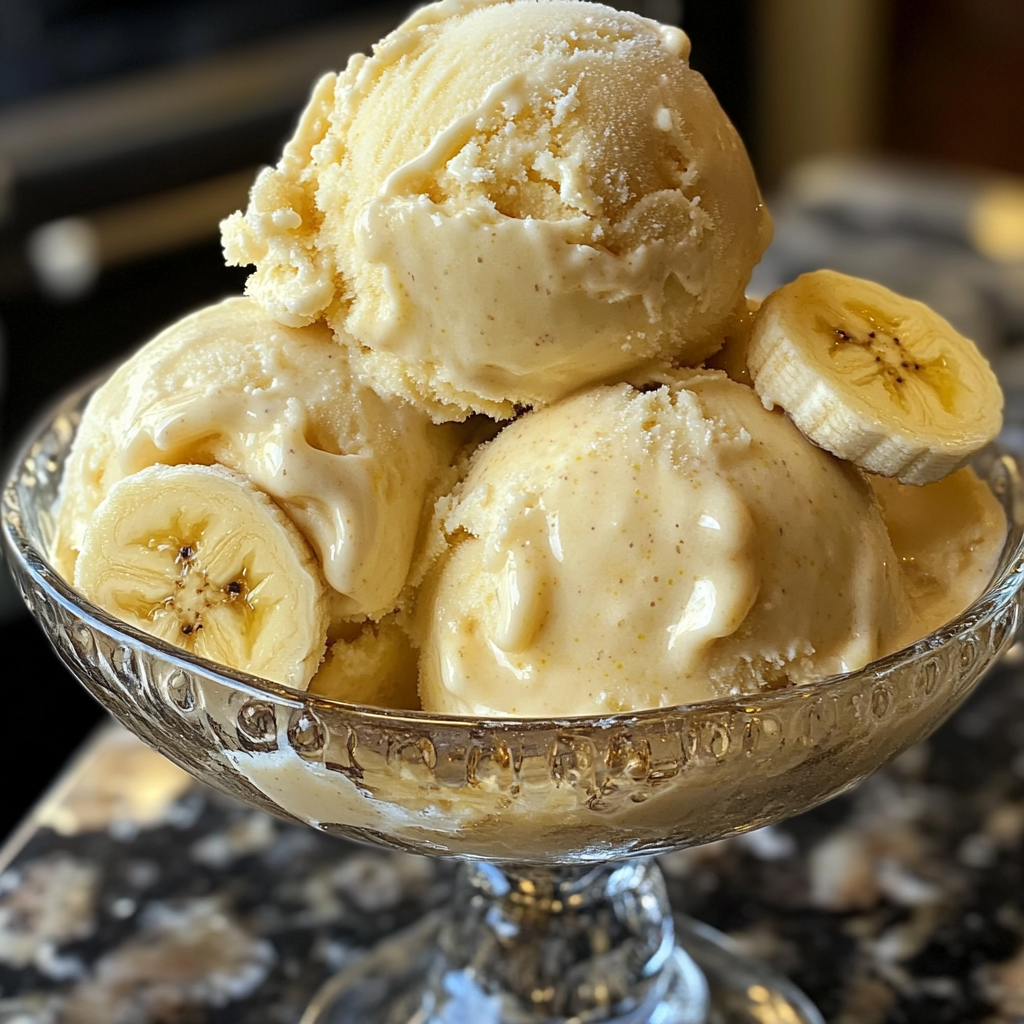 Helado de Banana Casero