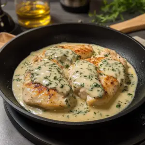 Pechuga de Pollo en Salsa de Queso