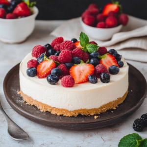 Tarta de yogur griego sin horno