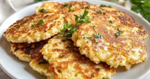 Tortitas de Coliflor y Queso