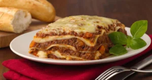 Lasaña de Carne y Queso