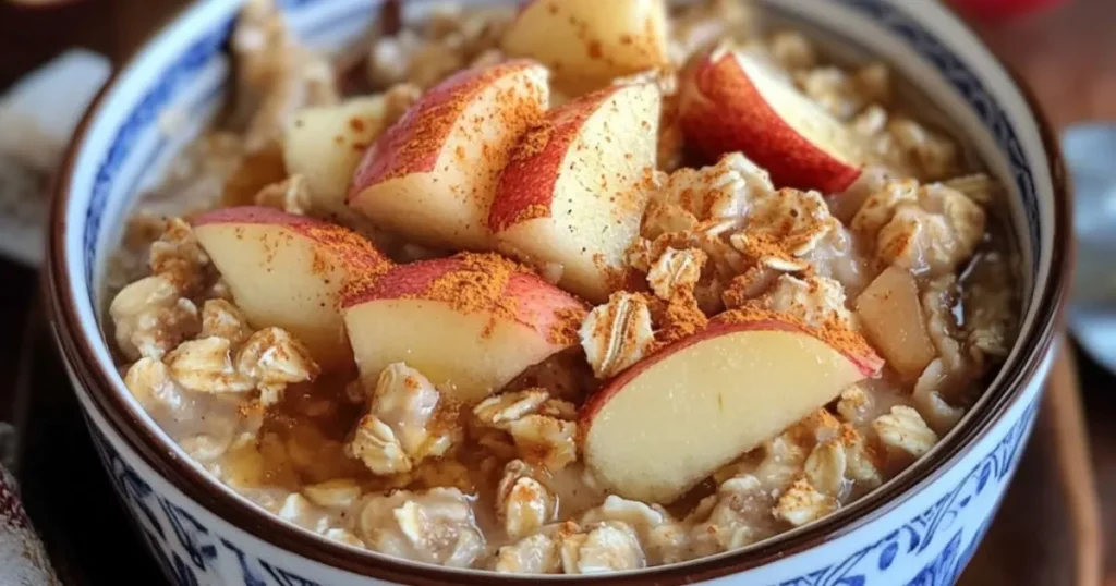 Ensalada de avena con manzana, canela y miel