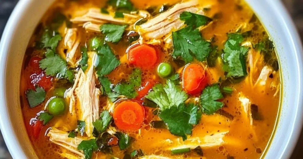 Sopa de Pollo con Vegetales