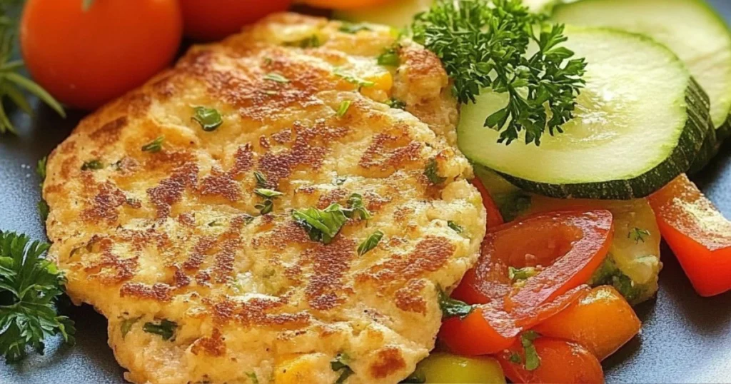 Tortitas de atún con verduras