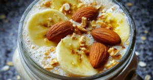 Batido de plátano y avena