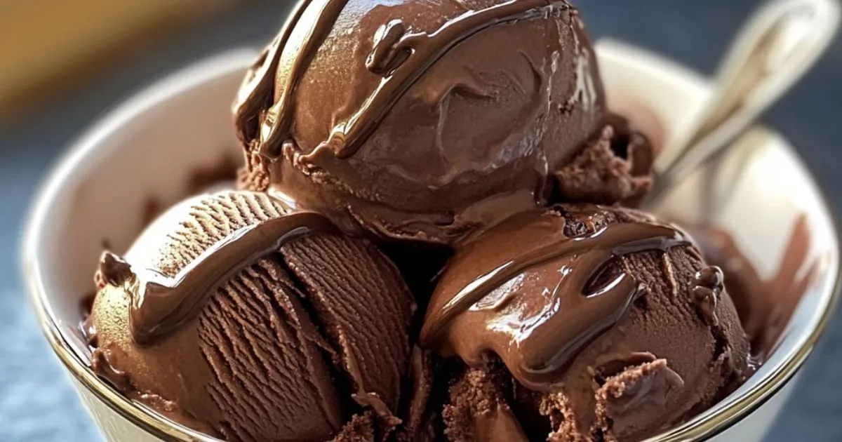 helado de chocolate