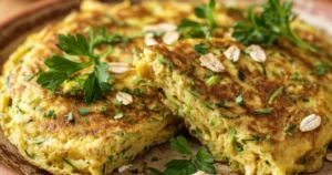 Tortilla de avena y calabacín