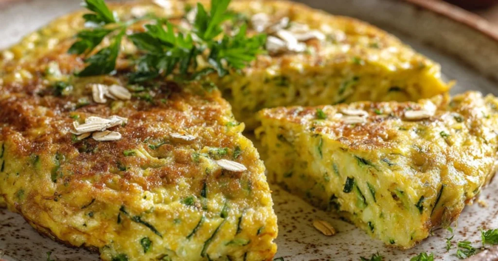 Tortilla de avena y calabacín