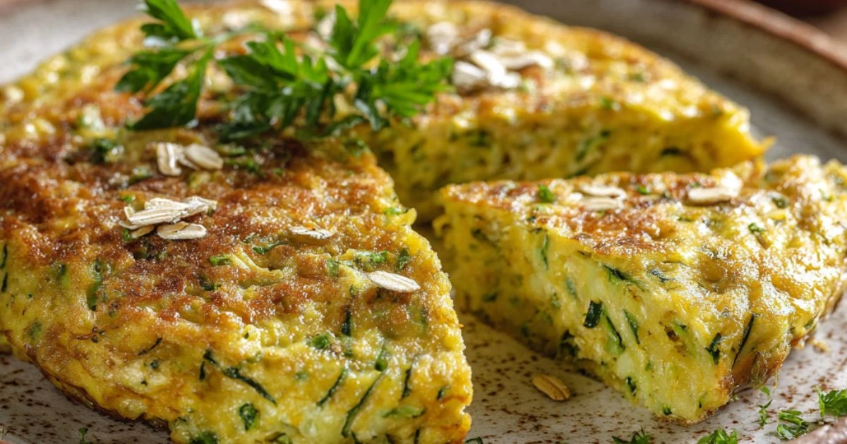 Tortilla de avena y calabacín