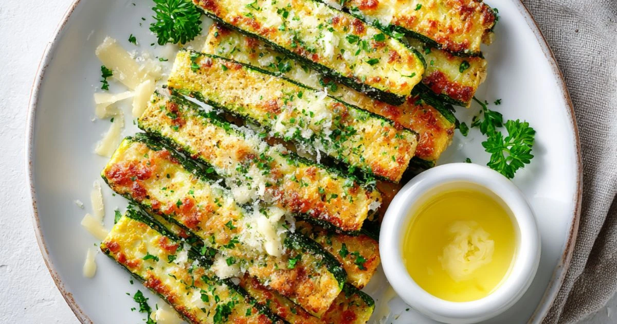 Filetes de Calabacín con Ajo y Queso