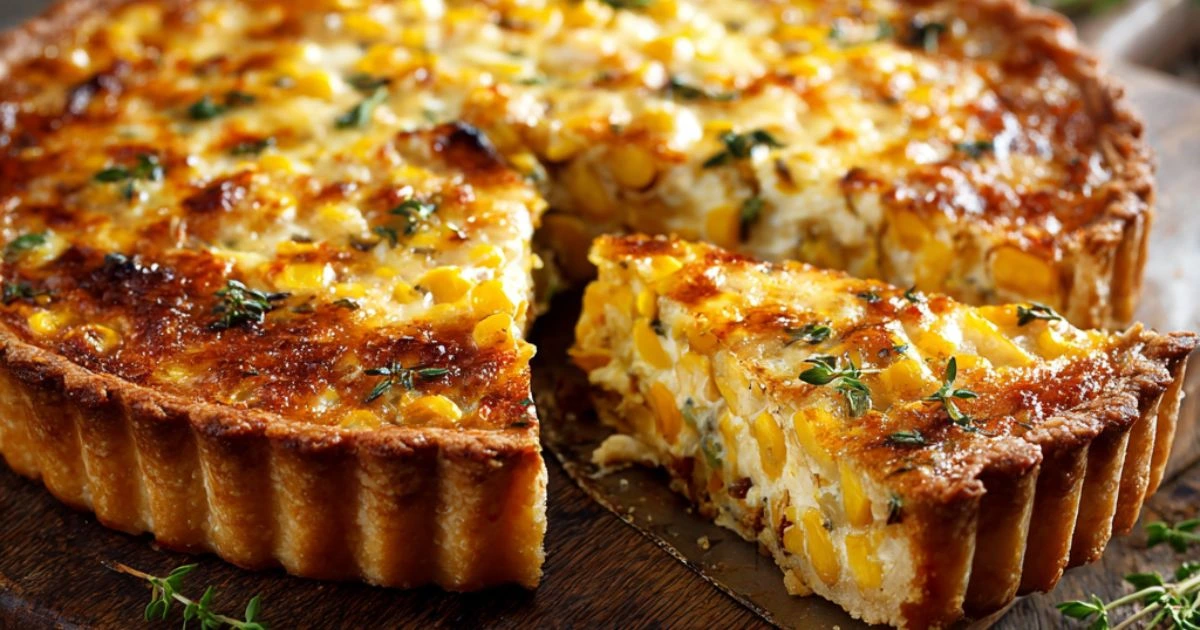 Tarta de Choclo Cebolla y Queso