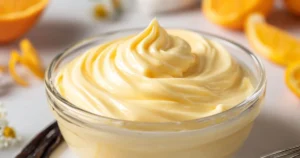 Crema pastelera de naranja