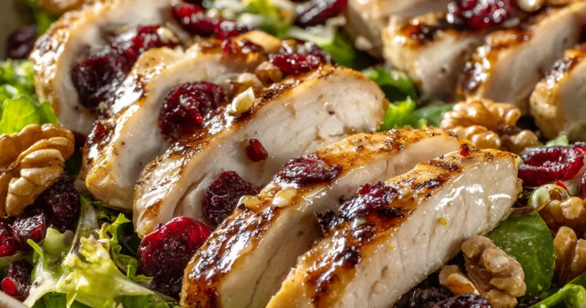 Ensalada de Pollo, Arándanos y Nueces